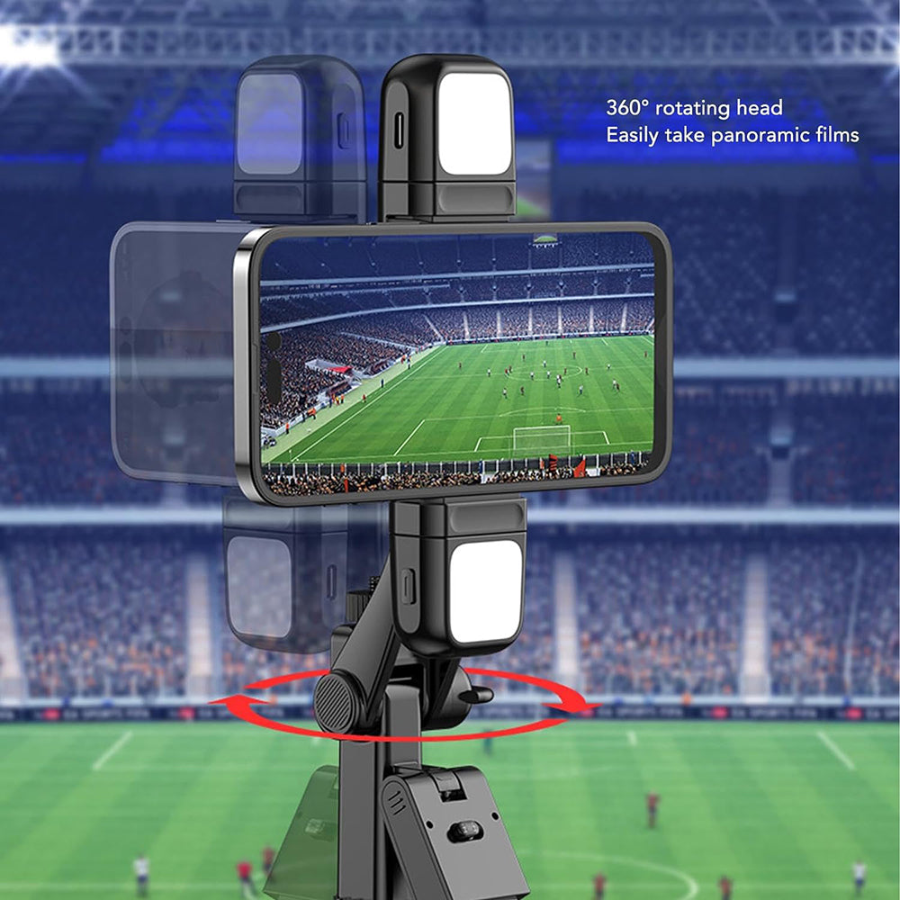 Selfie Stick Bluetooth Techsuit K30S, Uniwersalny, Czarny