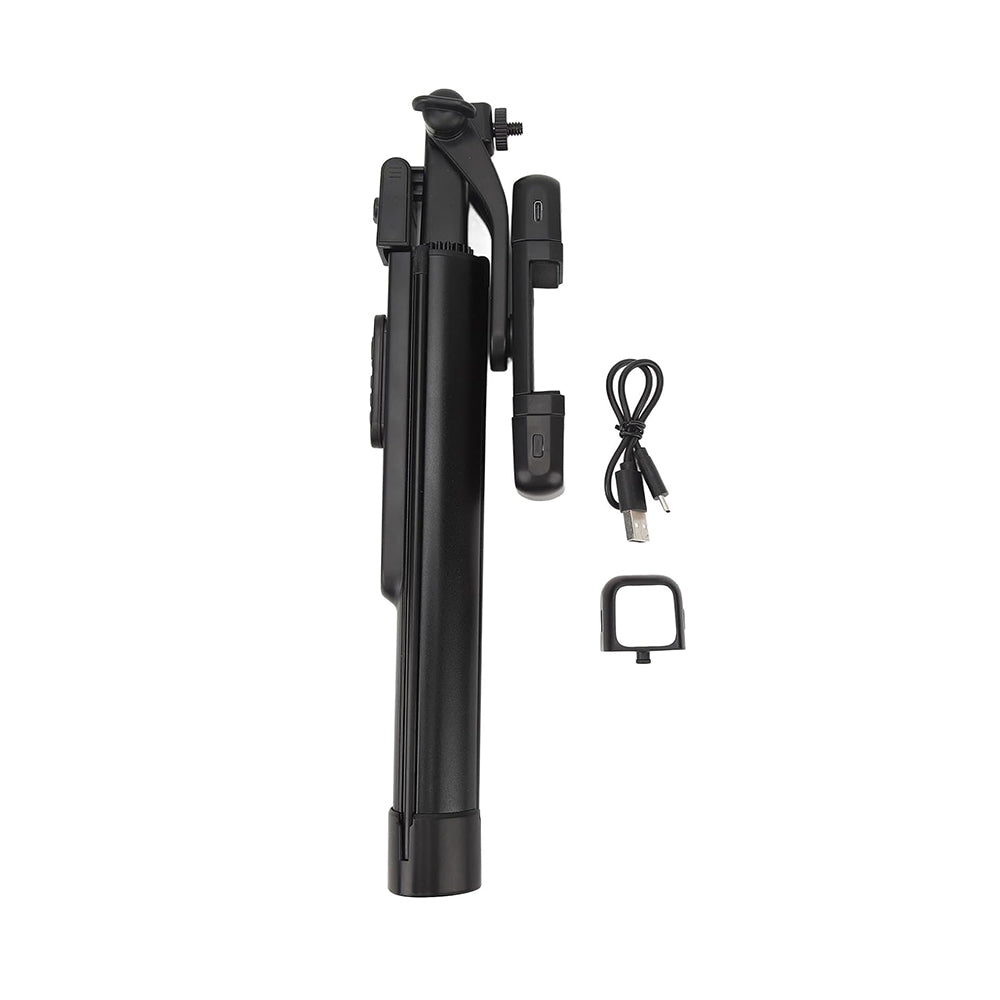 Selfie Stick Bluetooth Techsuit K30S, Uniwersalny, Czarny