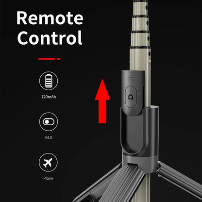 Selfie Stick Bluetooth Techsuit L07, Uniwersalny, Czarny