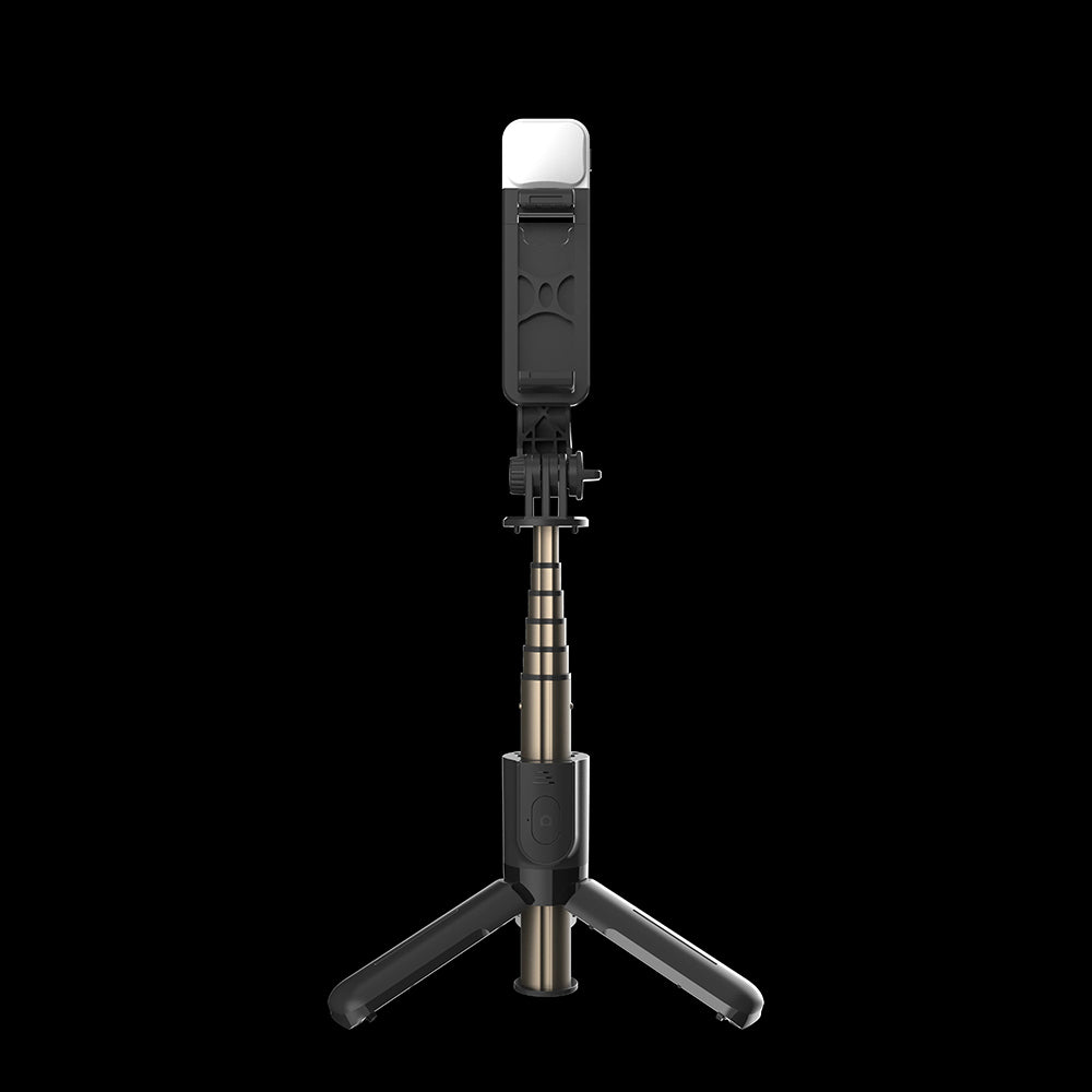 Selfie Stick Bluetooth Techsuit L10s, Uniwersalny, Czarny