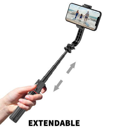 Selfie Stick Bluetooth Techsuit L12, Uniwersalny, Czarny