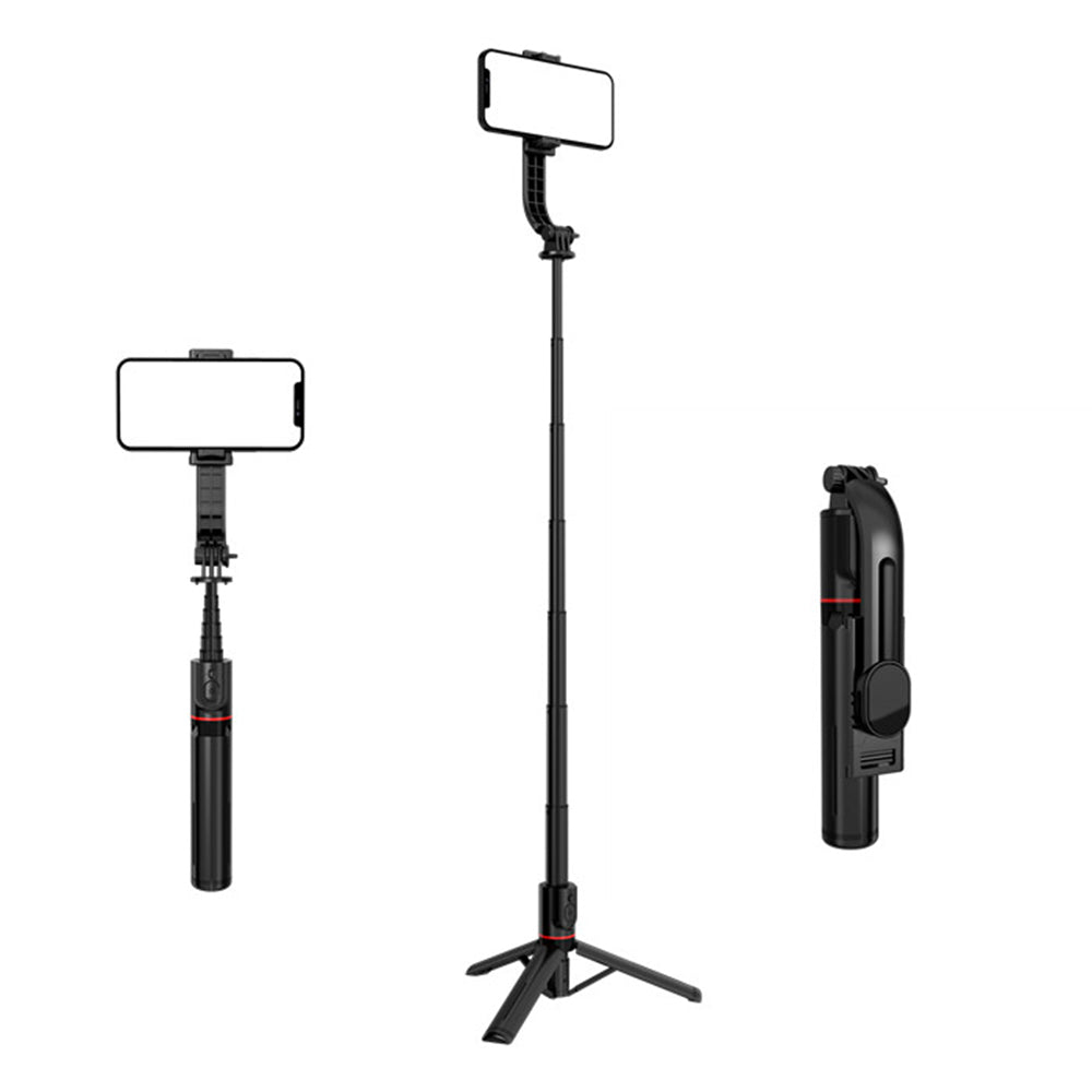 Selfie Stick Bluetooth Techsuit L12, Uniwersalny, Czarny