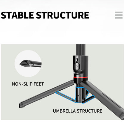 Selfie Stick Bluetooth Techsuit L12, Uniwersalny, Czarny