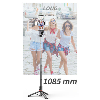 Selfie Stick Bluetooth Techsuit L12D, Uniwersalny, Czarny