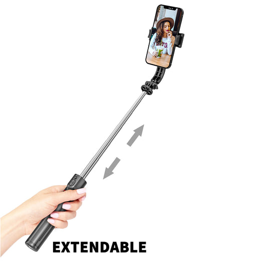Selfie Stick Bluetooth Techsuit L13, Uniwersalny, Czarny
