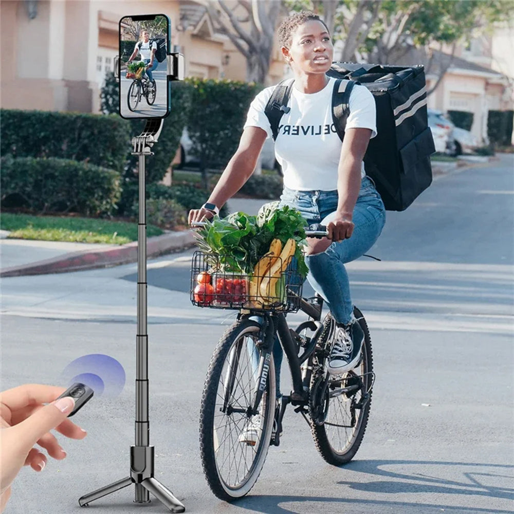 Selfie Stick Bluetooth Techsuit L18sMini, Uniwersalny, Czarny