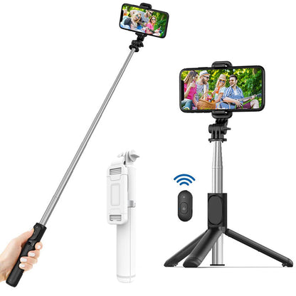 Selfie Stick Bluetooth Techsuit Q01, Uniwersalny, Biały