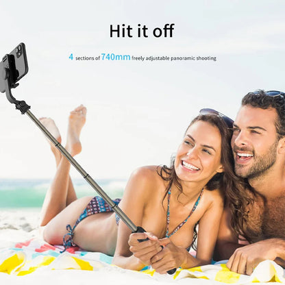 Selfie Stick Bluetooth Techsuit Q03, Uniwersalny, Czarny