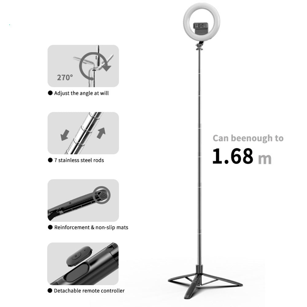 Selfie Stick Bluetooth Techsuit Q05s, Uniwersalny, Czarny