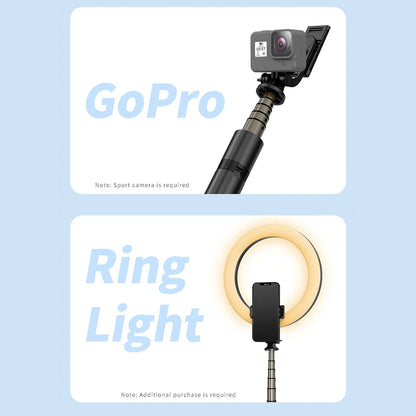 Selfie Stick Bluetooth Techsuit Q06, Uniwersalny, Czarny