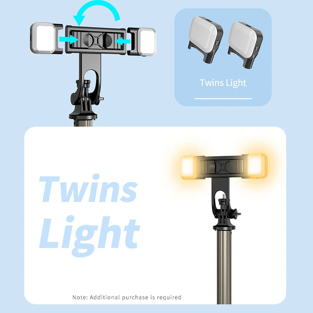 Selfie Stick Bluetooth Techsuit Q06, Uniwersalny, Czarny