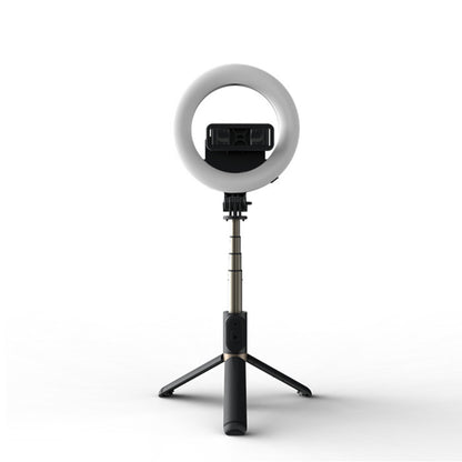 Selfie Stick Bluetooth Techsuit Q07 Ring Light, Universal, Black