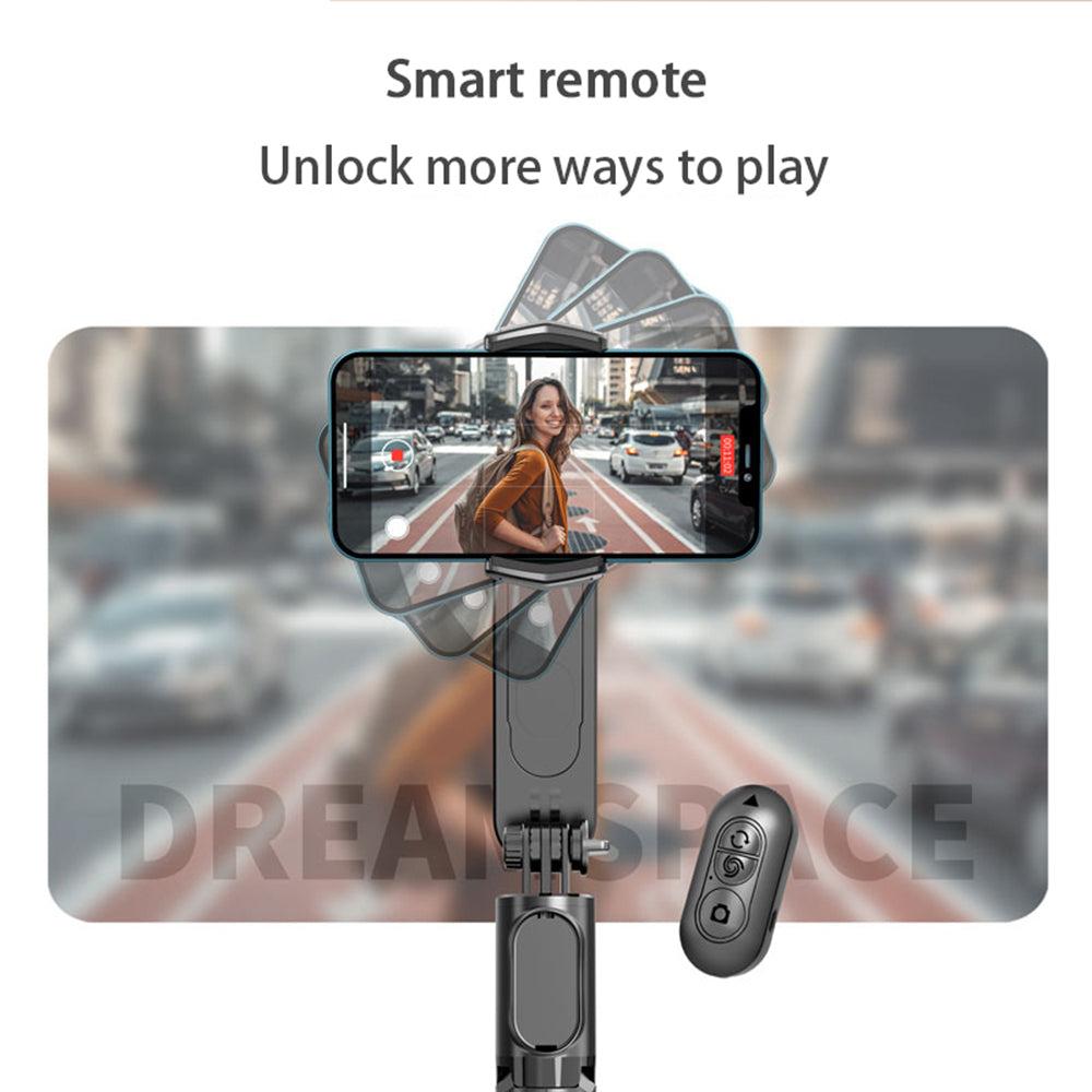 Selfie Stick Bluetooth Techsuit Q09, Uniwersalny, Czarny