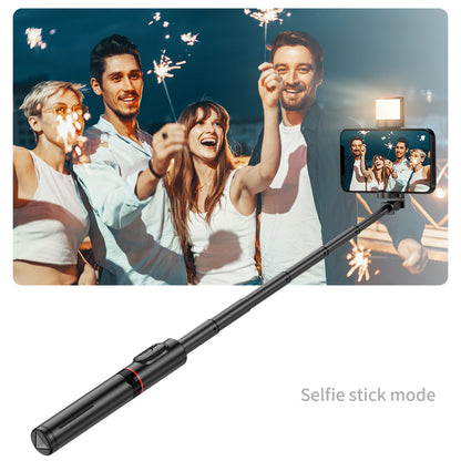 Selfie Stick Bluetooth Techsuit Q12S, Uniwersalny, Czarny
