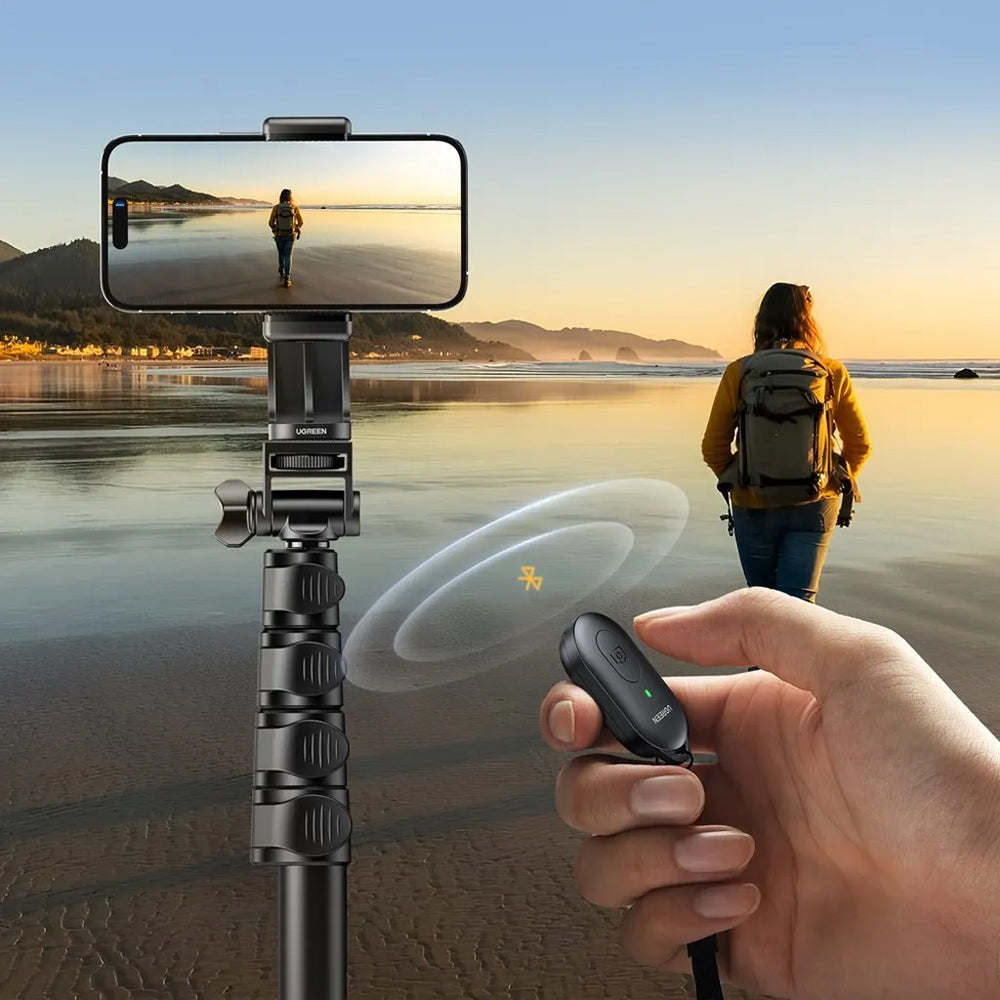 Selfie Stick Bluetooth UGREEN LP680, Uniwersalny, Czarny