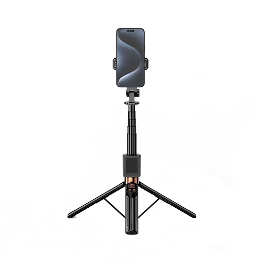 Selfie Stick Bluetooth XO Design SS23 Dual Lights, Uniwersalny, Czarny