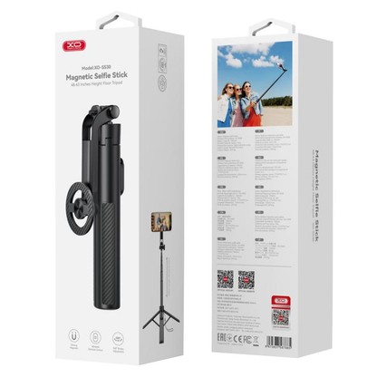 Selfie Stick Bluetooth XO Design SS30, Uniwersalny, Czarny
