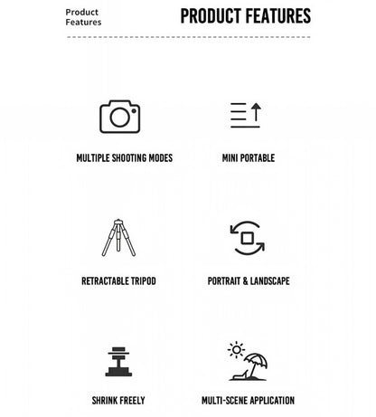 Selfie Stick Bluetooth XO Design SS08, Uniwersalny, Czarny