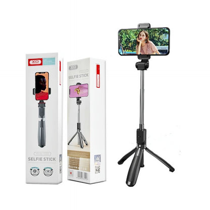 Selfie Stick Bluetooth XO Design SS08, Uniwersalny, Czarny