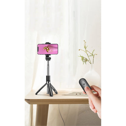 Selfie Stick Bluetooth XO Design SS08, Uniwersalny, Czarny