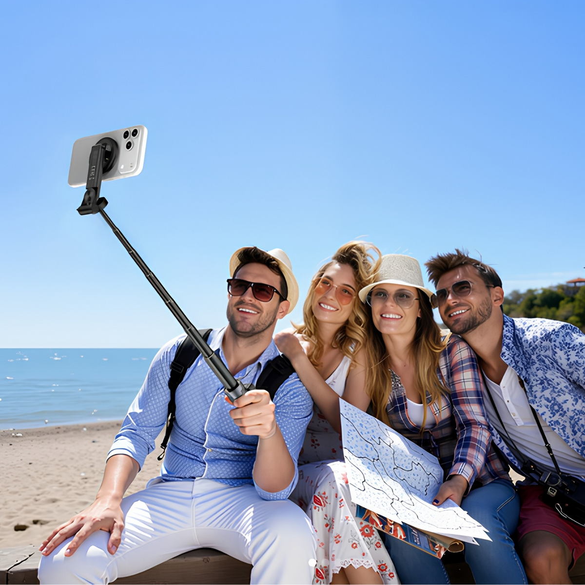 Selfie Stick Bluetooth XO Design SS25 Pro, Universal, Black