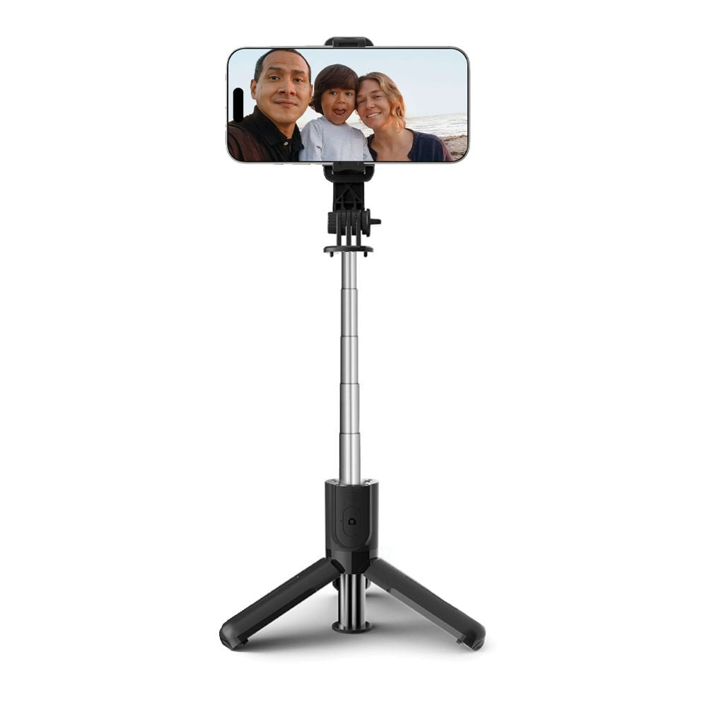 Selfie Stick Bluetooth Tech-Protect L02S, uniwersalny, czarny 