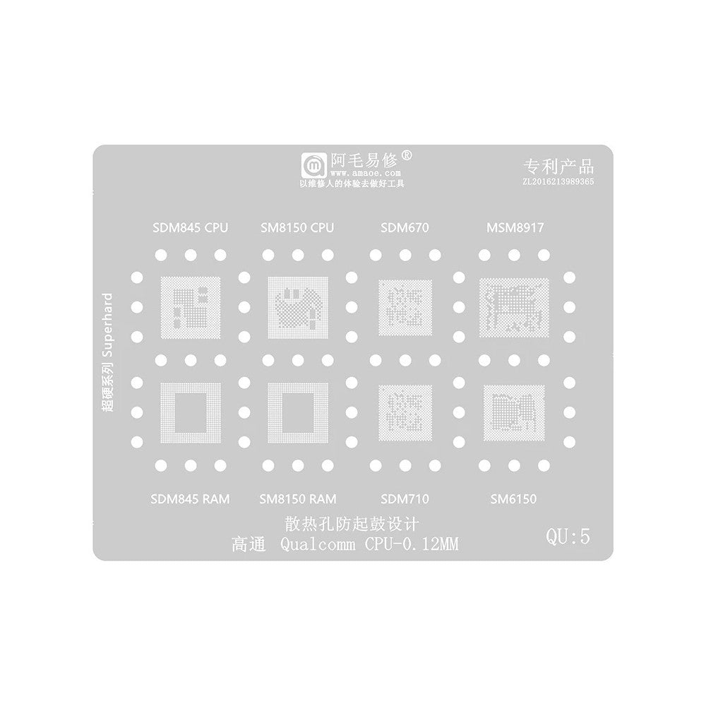 Sita BGA Amaoe dla CPU Qualcomm QU1-8 Series