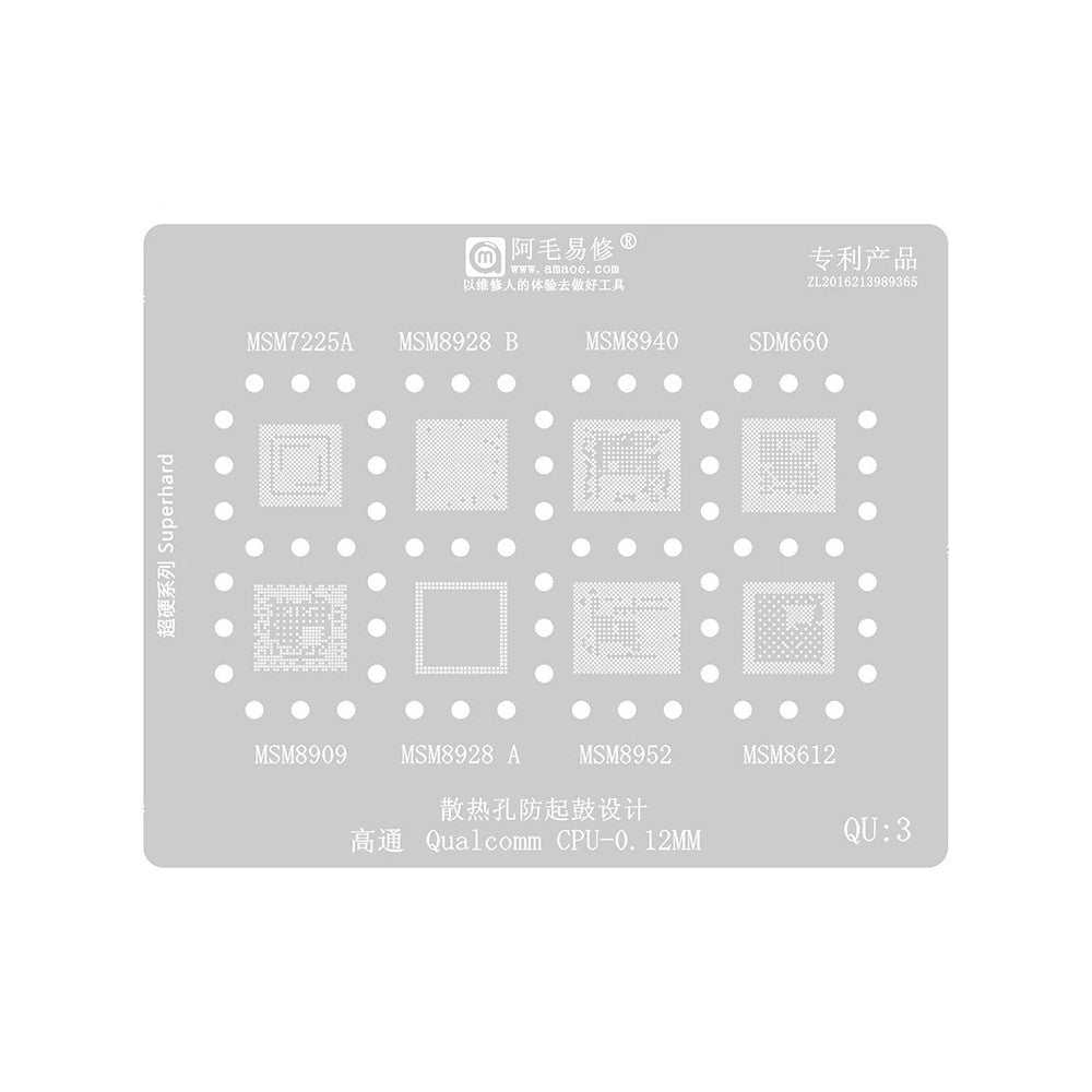 Sita BGA Amaoe dla CPU Qualcomm QU1-8 Series