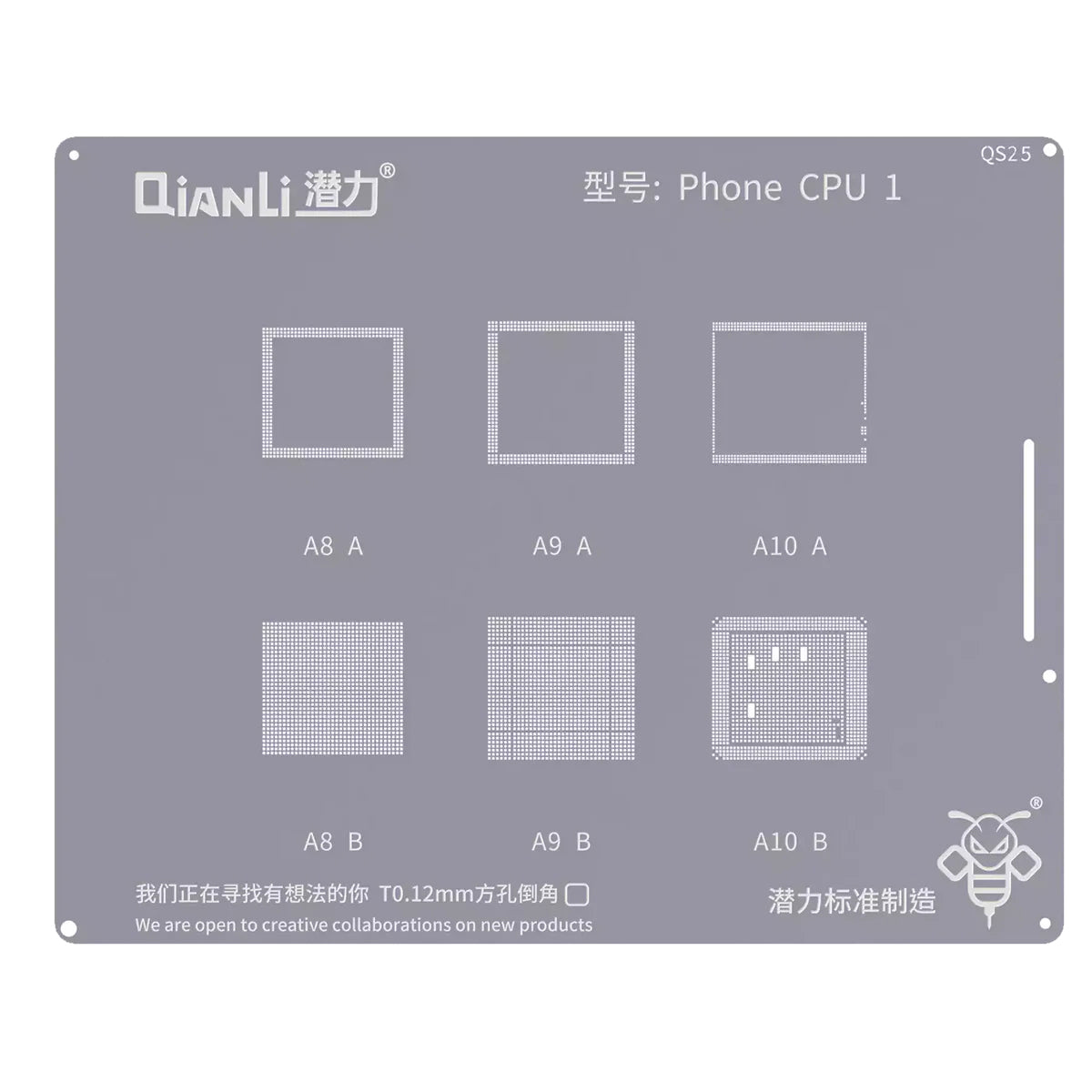 Sita BGA QIANLI QS25 dla serii Apple iPhone, CPU1