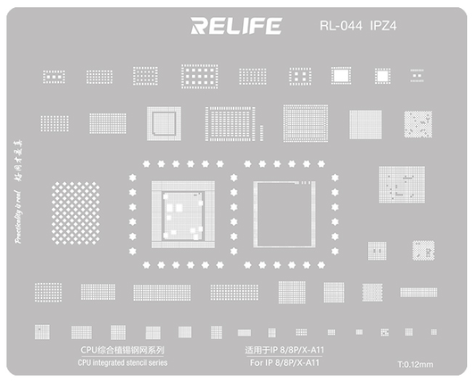 Sita BGA Relife RL-044 IPZ4 do Apple iPhone 8 / 8 Plus / X, CPU