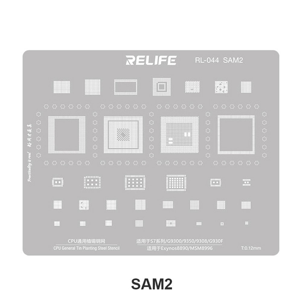 BGA Stencil Relife RL-044 V2.0 for Samsung Series CPU