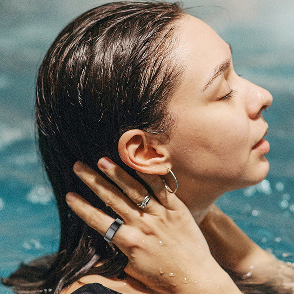 Smart Ring Techsuit R02, Rozmiar 11, Różowe Złoto