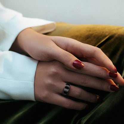 Smart Ring Techsuit R6, Size 8, Black