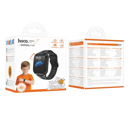 Smartwatch HOCO Y108 Kids Call, Black