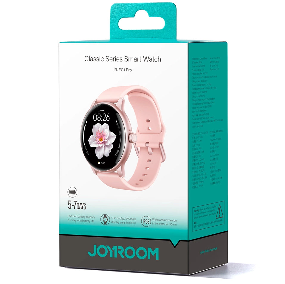 Smartwatch Joyroom JR-FC1 Pro Call, Różowy