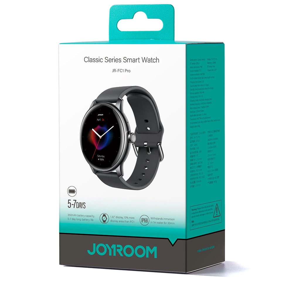 Smartwatch Joyroom JR-FC1 Pro Call, Czarny