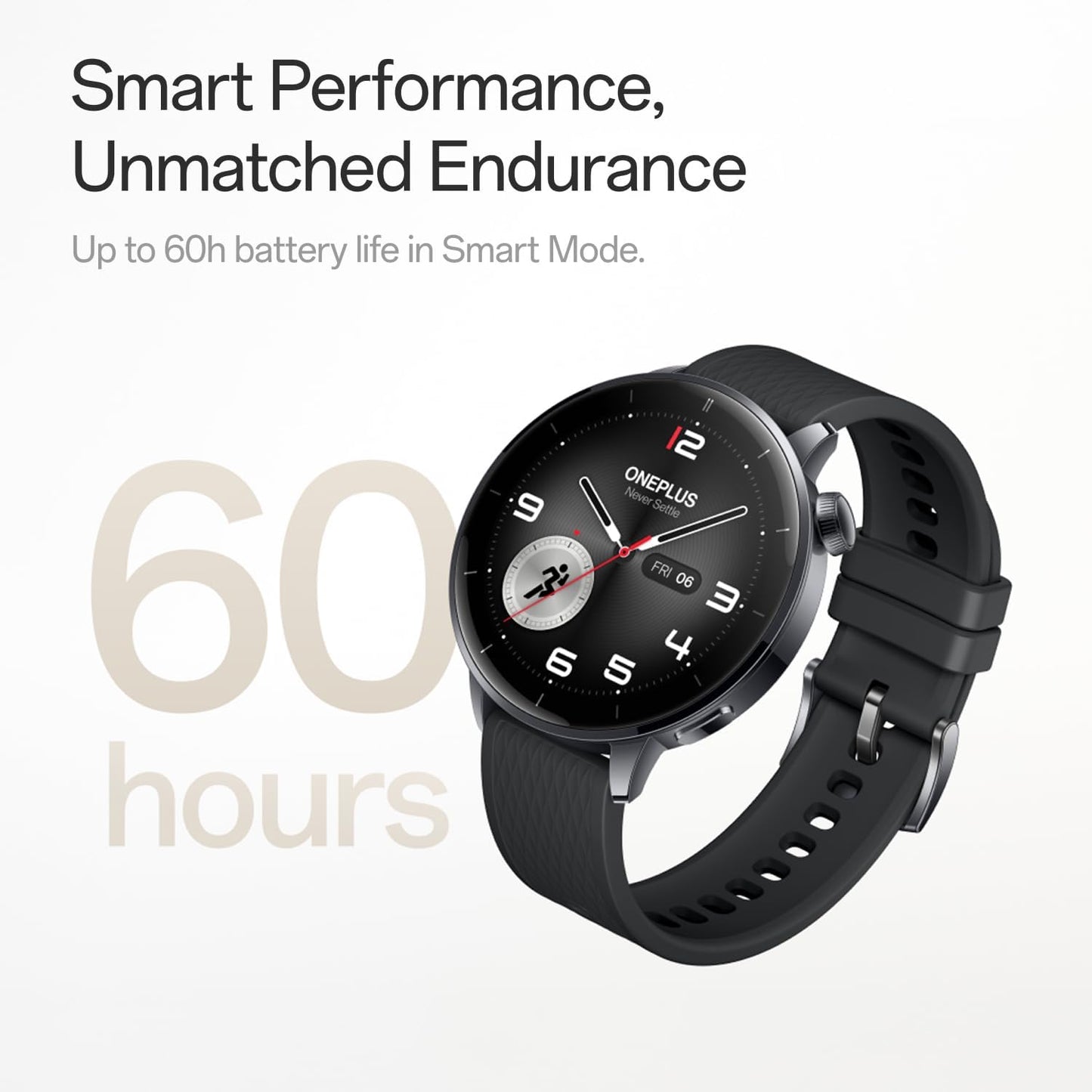 Smartwatch OnePlus Watch 3, 43mm, Srebrny 5491100422