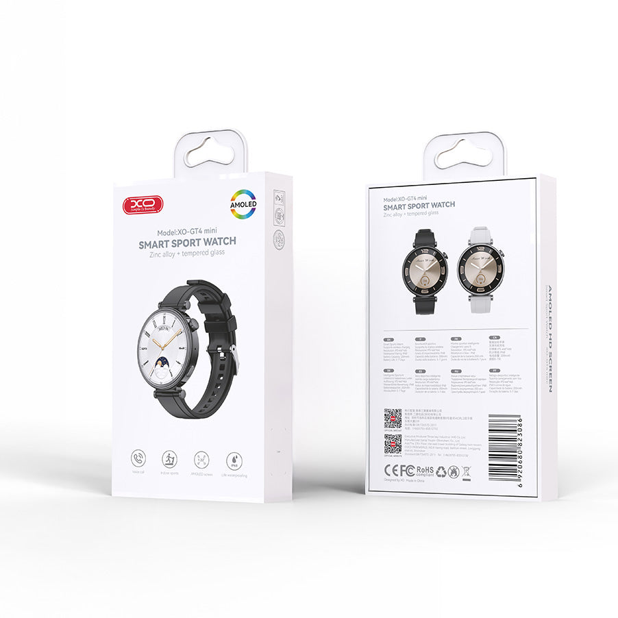 Smartwatch XO Design GT4 Mini, Czarny