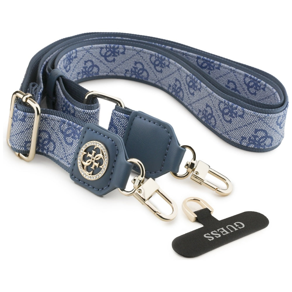 Sznurek do Telefonu Guess 4G Strass Metal Logo, Niebieski