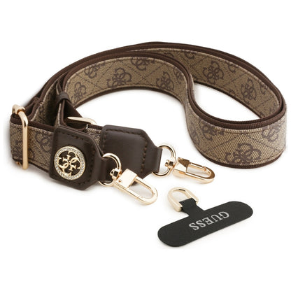 Sznurek do Telefonu Guess 4G Strass Metal Logo, Brązowy