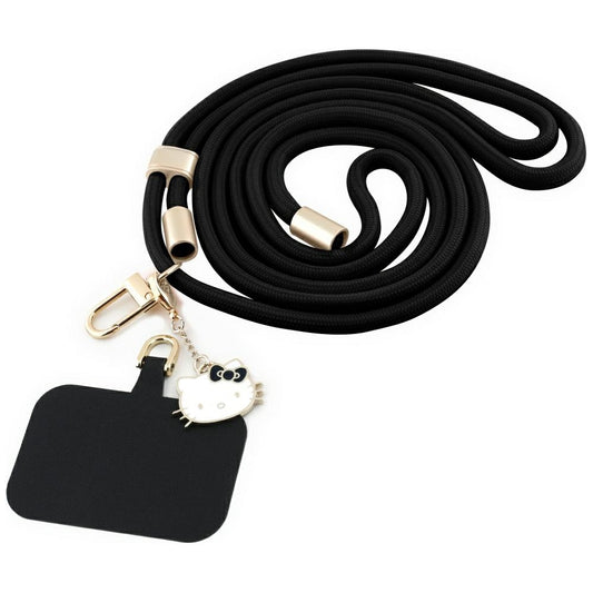 Sznur na telefon Hello Kitty Crossbody, czarny