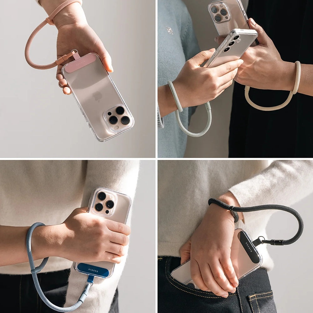 Sznurek do Telefonu Ringke Link Flow P-Type, Srebrny