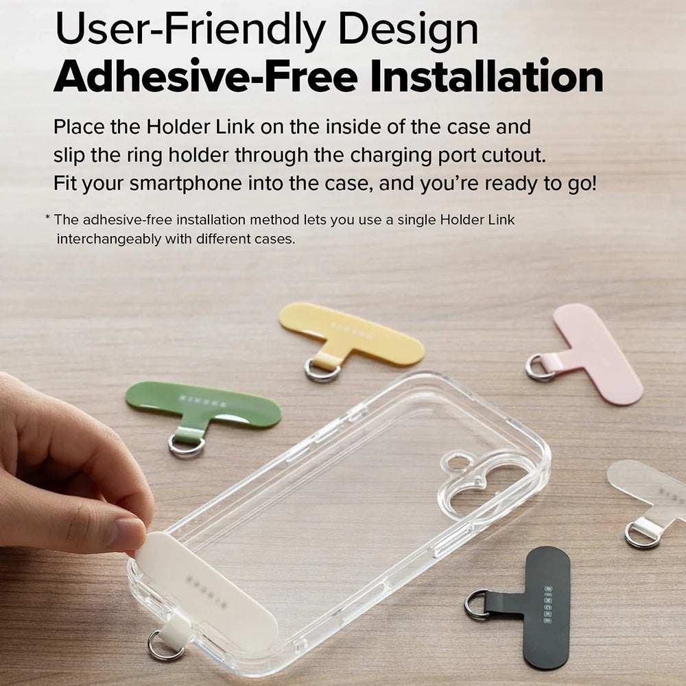 Sznurek do Telefonu Ringke Link Flow P-Type, Srebrny