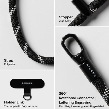 Sznurek do telefonu Ringke Link Flow P-Type, Różowy