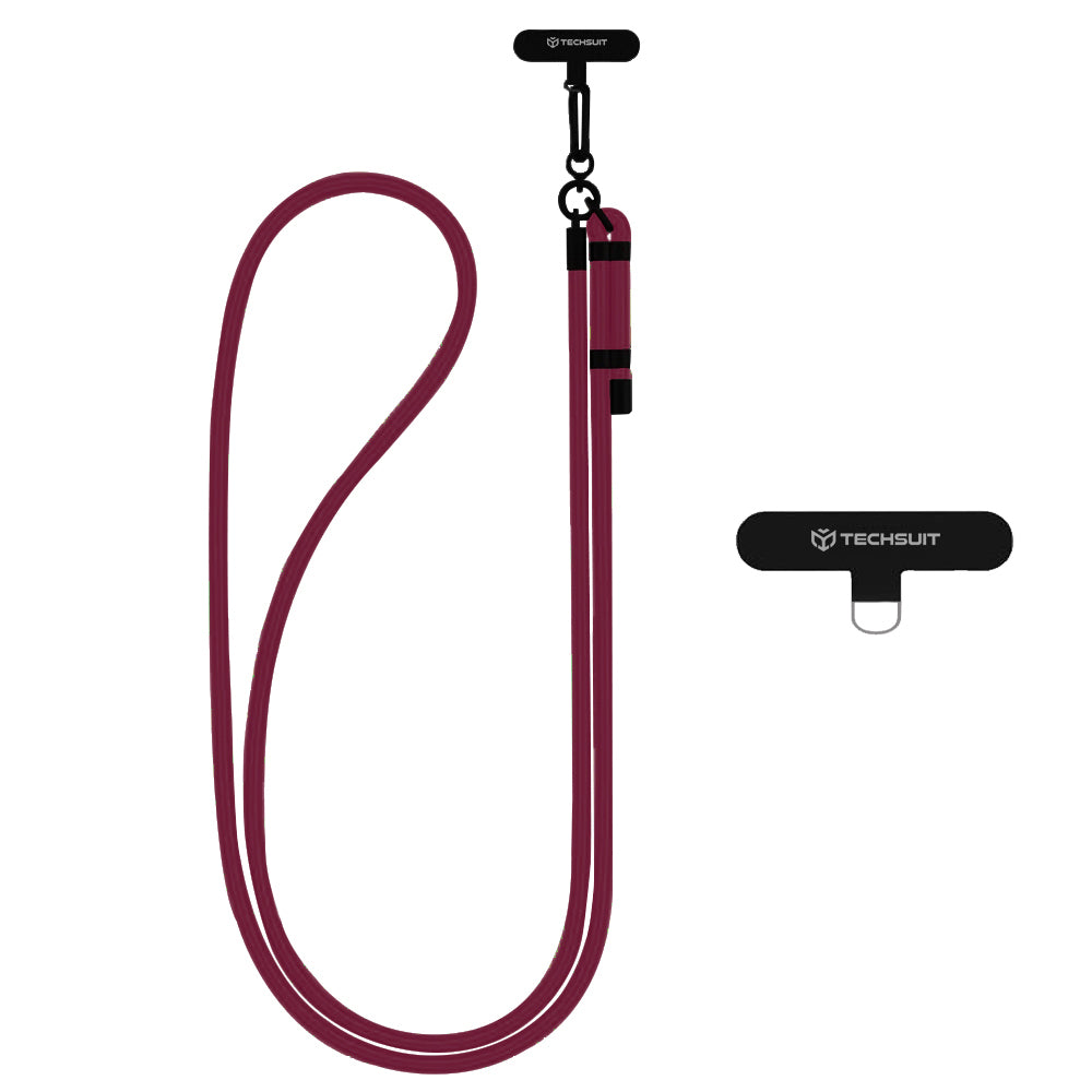 Sznur na telefon Techsuit RCS1-28, Ciemnoczerwony