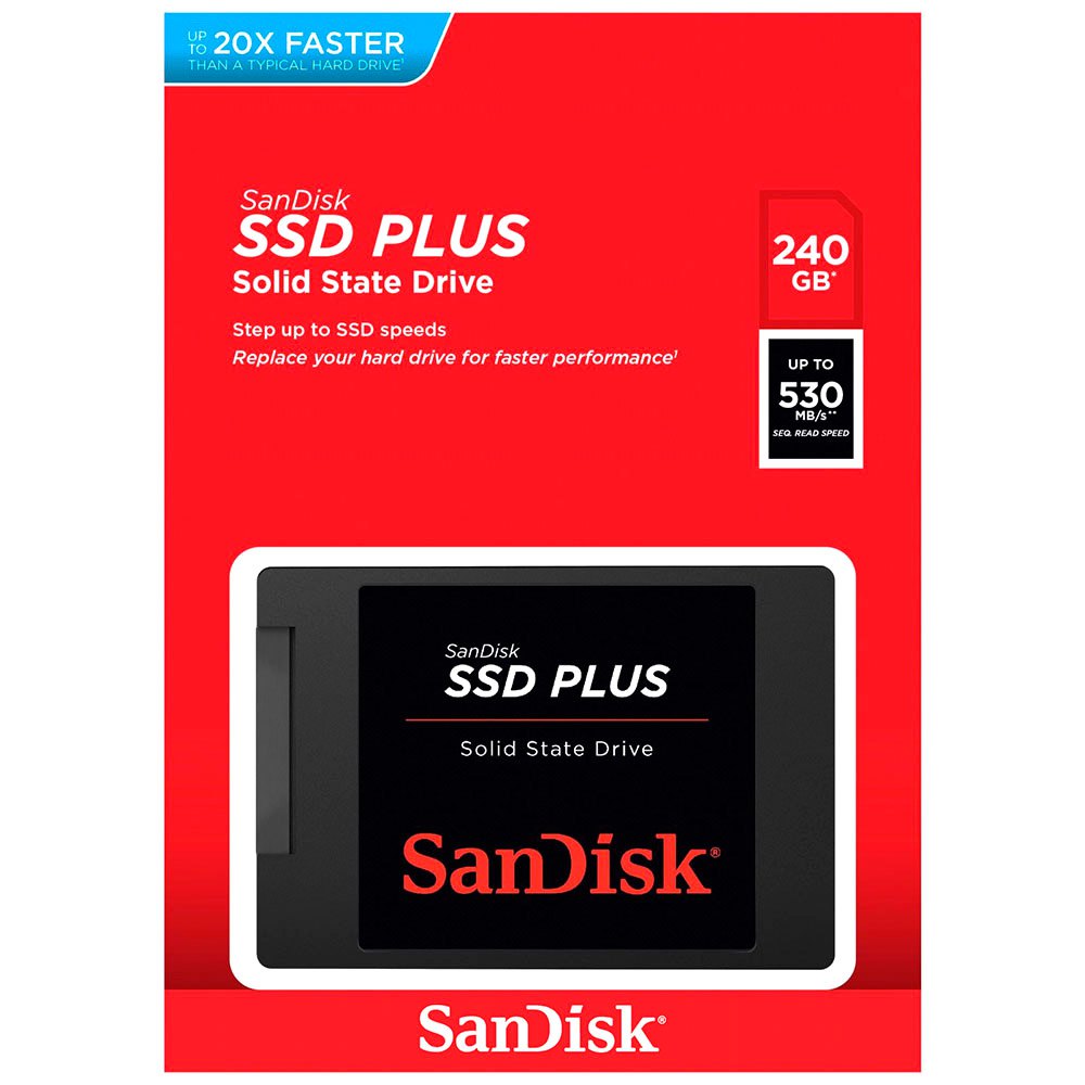 Dysk półprzewodnikowy (SSD) SanDisk Plus, 2,5 cala, 240 GB, SATA III SDSSDA-240G-G26 