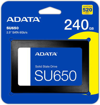 Dysk SSD Adata SU650, 2,5 cala, 240 GB, SATA III ASU650SS-240GT-R 