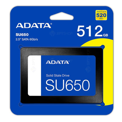 Dysk SSD Adata SU650, 512GB, 2,5 cala, SATA III ASU650SS-512GT-R