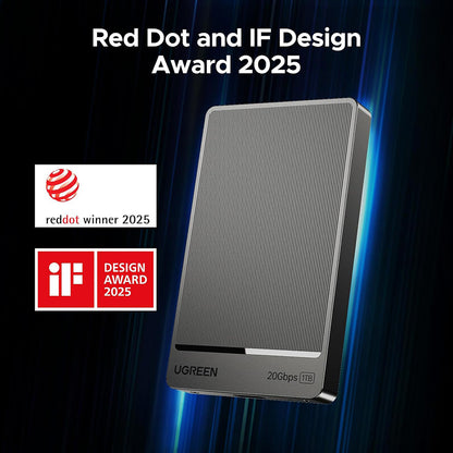 Dysk SSD (zewnętrzny) UGREEN 35270, 1TB, szary