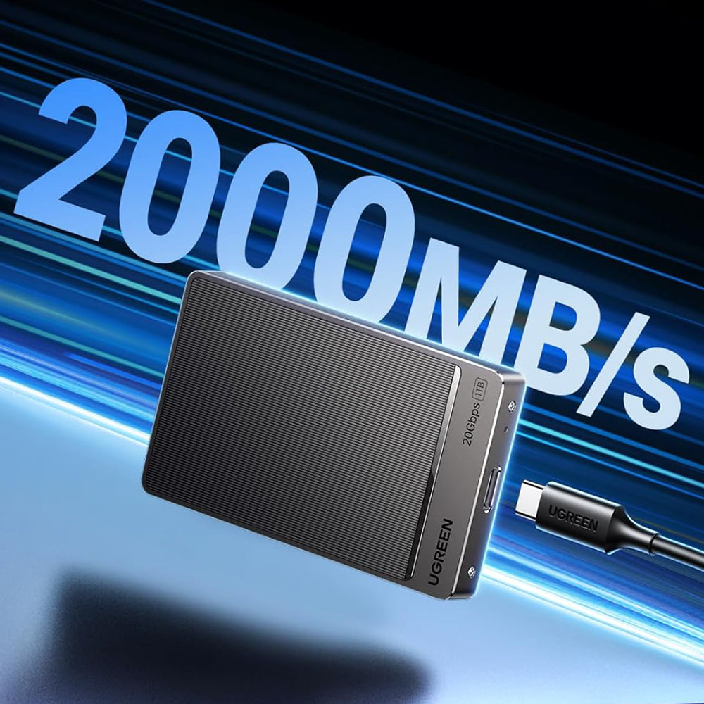 Dysk SSD (zewnętrzny) UGREEN 35270, 1TB, szary